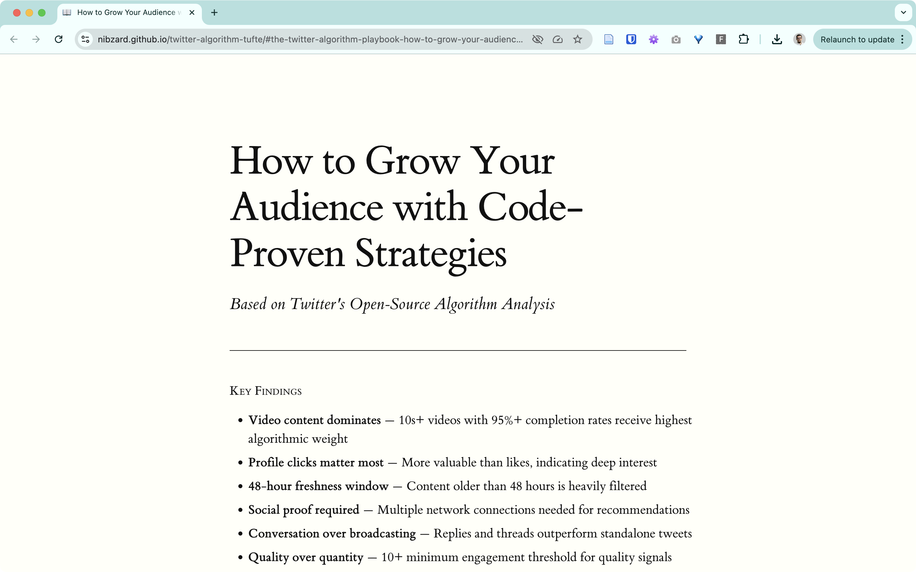 Twitter Algorithm Analysis - Visual breakdown of the recommendation engine